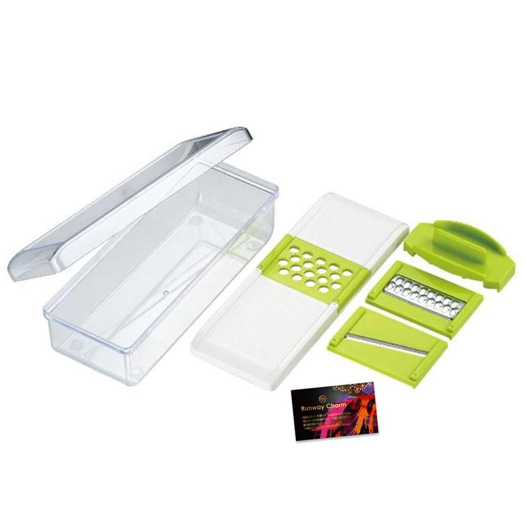 Vegetable Cassette Flat Thick RC Sticker Included Grater, Slicer, Peeler, Grater, Cooker, Set, Multi-purpose, Type, Julienne, Slice, Slice,