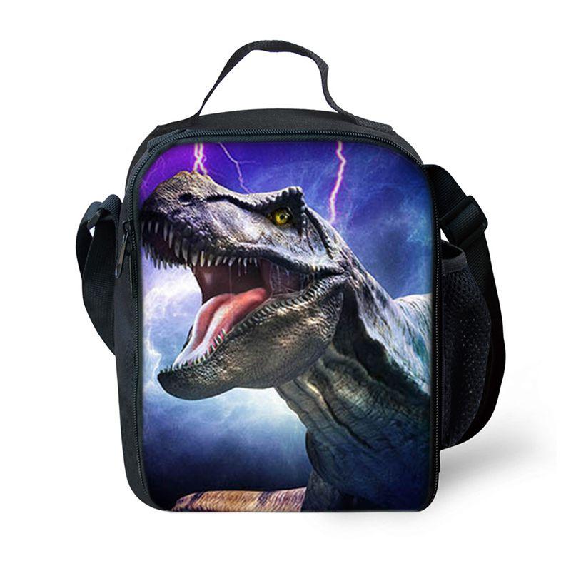 Jurassic World Dinosaur Lunch Bag Insulated Thermal Cooler For Students And Picnics