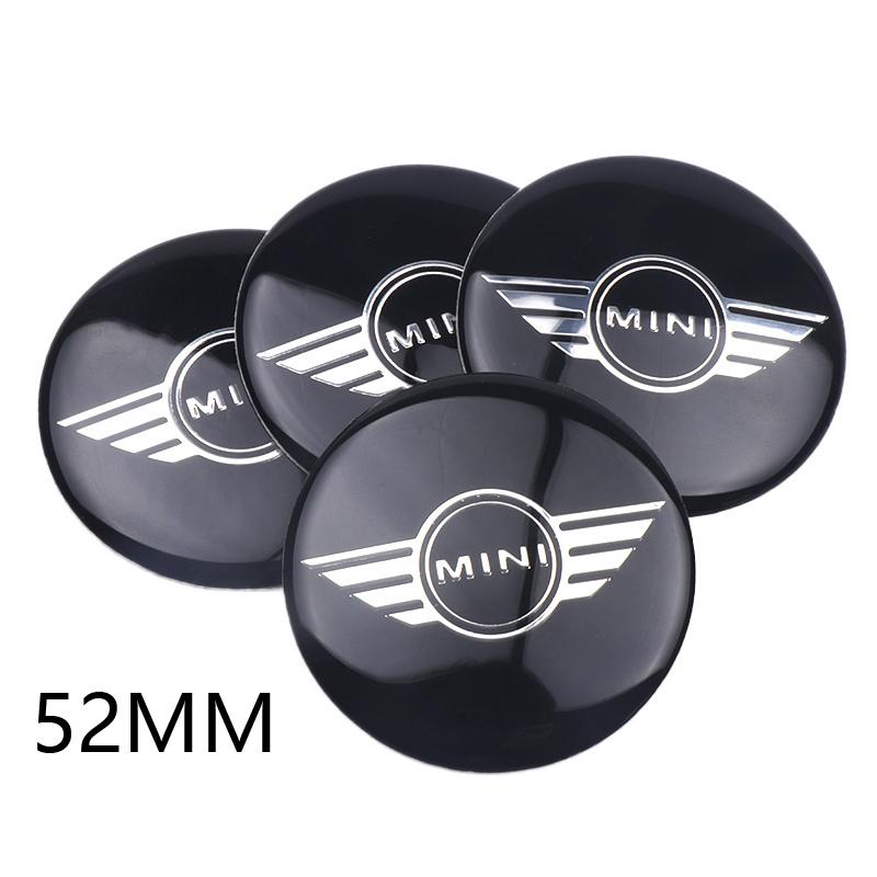 52mm 4pc Car Wheel Center Hub Cap Rim Cover Stickers For Mini Cooper JCW Works Hatch F54 F55 F56 F57 F60 R50 R52 R53 R55 R56 R57 Cnjaw55