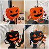 Large Capacity Halloween Pumpkin Bag PU Leather Square Crossbody Bag Pumpkin Shoulder Bag  Party