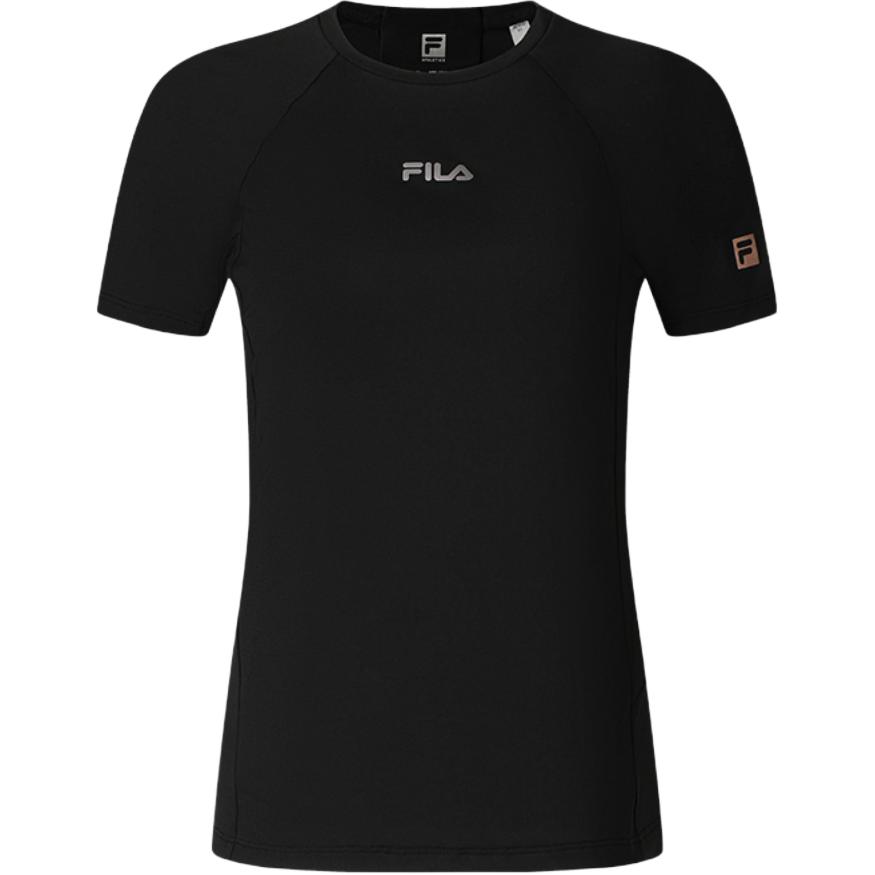 

New FILA Fitness Raglan Sleeve T Shirt Women s Pitch Black A11W521112F-BK XXL(180/96A)