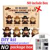 3D Beaded Gnome DIY Beading Craft Material Kit Set DIY Cute Animal Dwarf Bead Craft Set NO/with Box (Not a Finished Product)