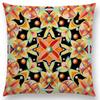 Beaux Art Boho Millefiori Geometric Floral Pattern Festival Mandala Elizabethan Pastel Flowers Cushion Cover Sofa Pillow Case