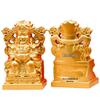 Wealth God Sitting Statue with Fú Character and Treasure Bowl - New Year Ornament for Home or Company