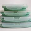 Foldable Outdoor Silicone Cooler Lunch Box - Heat Resistant, Food Grade, Sealed for Freshness