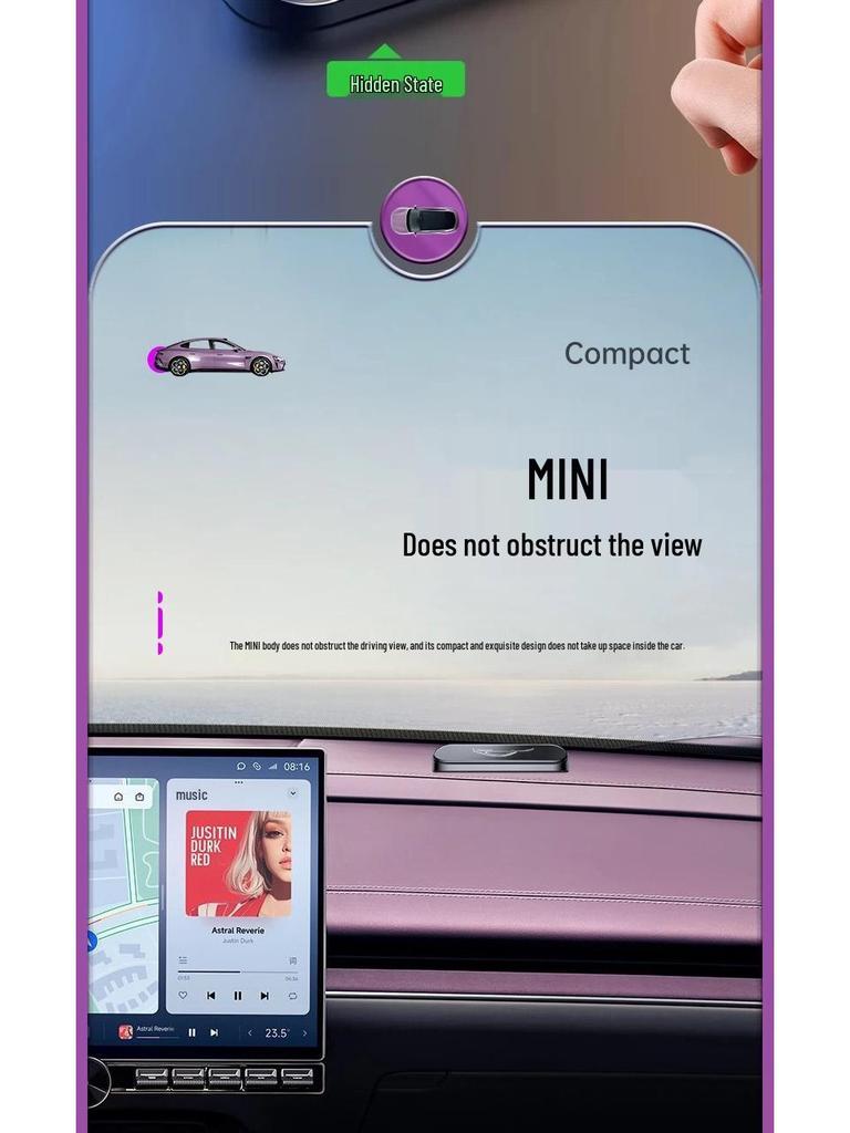 Xiaomi SU7/YU7 Metal Parking Phone Plate - Creative Hidden Number Accessory