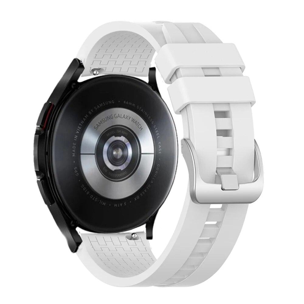 20 mm 22 mm klokkerem for Samsung Galaxy watch 5/pro/4/classic/Active 2 Silicone Sport armbånd huawei watch gt 3-pro-2-2e strap