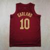 Cavaliers Basketball Jersey: Red #45 Mitchell, #10 Garland, #4 Mobley, Heat-Pressed James, Irving, Allen Edition
