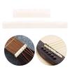 Guitar Nut Saddle Set White Pure Cow Bone Cutting for Folk Acoustic Guitar Accessories