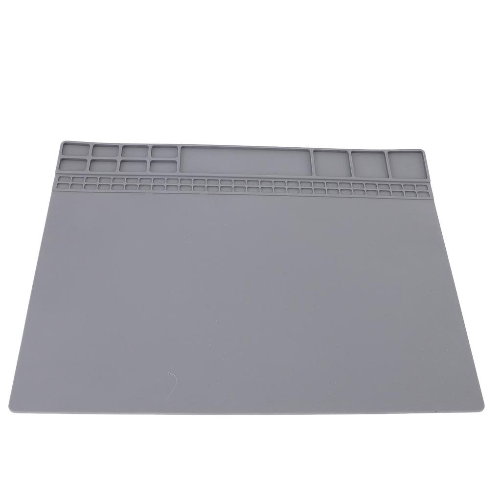 Heat Insulation Silicone Work Mat Multifunctional Non Slip 932 Degrees F High Temperature Proof Repair Work Mat for