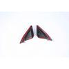 Interior Triangle Pillar A Cover Trim for 2017- Mazda CX-5 CX5 Carbon Fiber