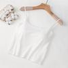 Sling Vest Bra and Integrated Short Base Adjustable Inner Wear with Breast Pad for Hot Girls Wearing Tops
