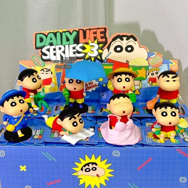 Crayon Shin-chan Serie 3 Trendige Spielfigur - Niedliche Plüschpuppe & Schreibtischdekoration Geschenk