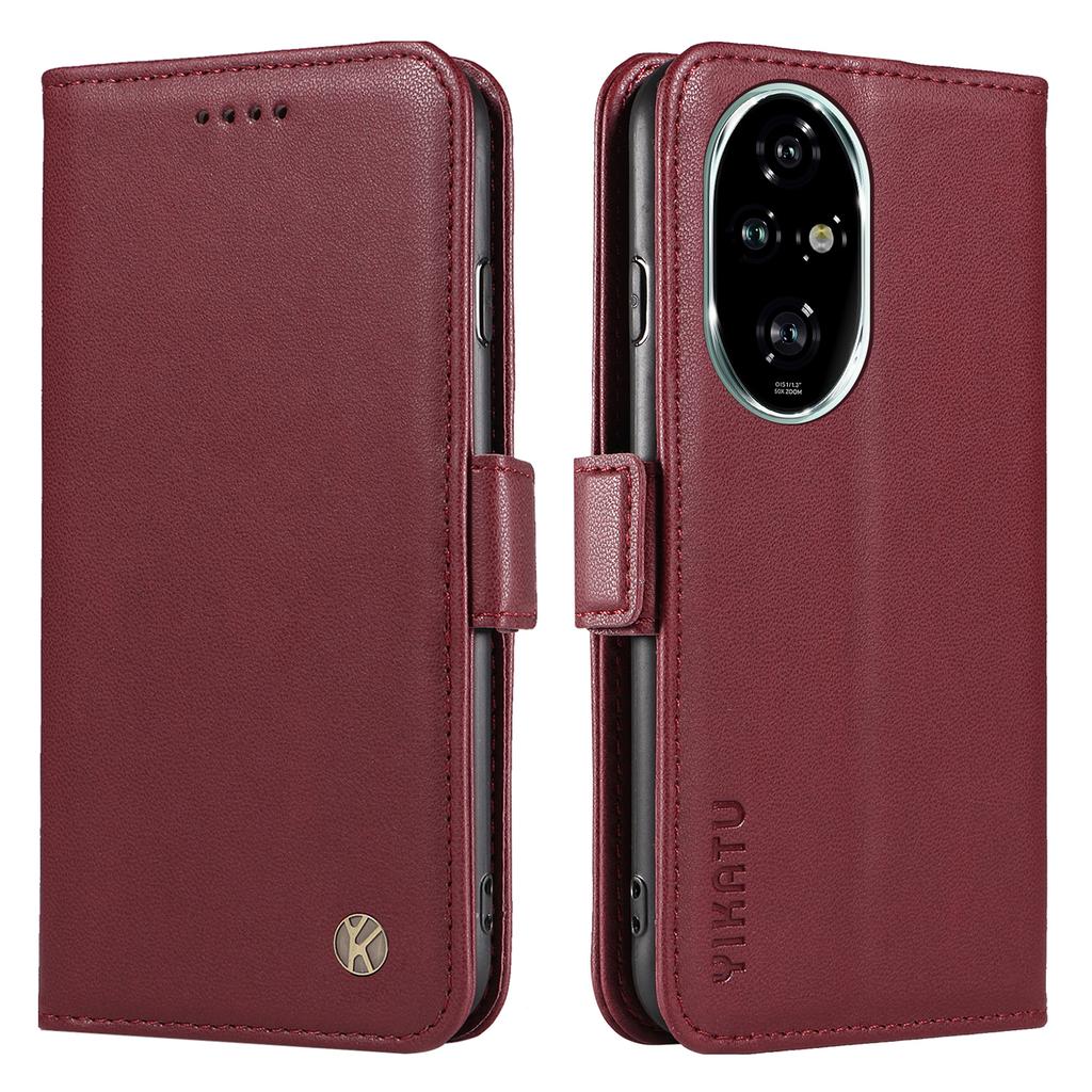 YIKATU YK-003 For Honor 200 Pro 5G Case PU Leather Phone Wallet Cover