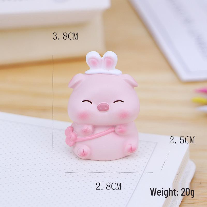 Wang Dou Dou Zhu Cute Cartoon Figurine for Car, Home, or Office Decor