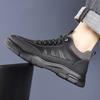 Autumn New Anti-slip Hiking Shoes for Men Fashion Casual Lace Platform Shoes Male Leather Sneakers