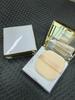 8g Square Loose Powder Box with Gold Trim, Flip Top Elastic Mesh Sifter, Refillable Empty Compact