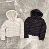Yuyan autumn and winter new white duck down jacket women's short hooded light and thin small slim jacket