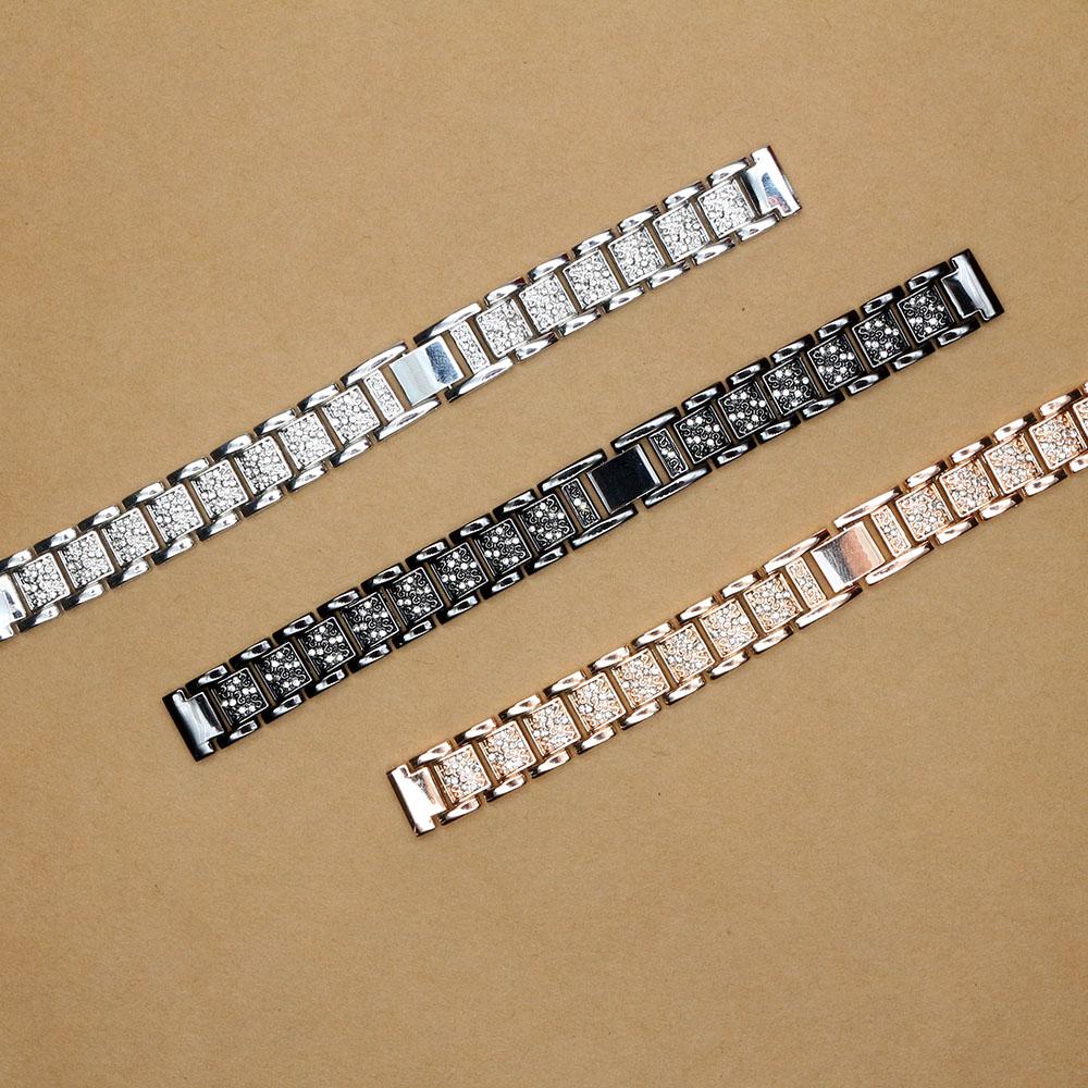 Adjustable Wristband for Xiaomi Mi Band 10 9 8 7 6 5 Wrist Strap Miband Replacement Bracelet Metal Bling Accessories Smartwatch