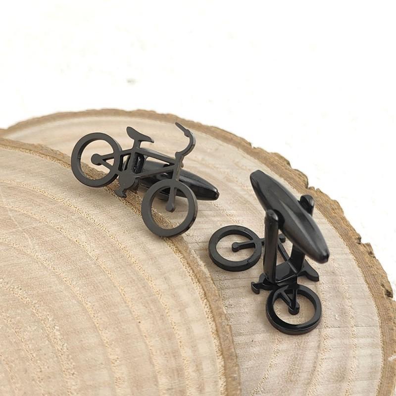 Extreme Wings Hollow Out Bicycle Theme Cufflinks Sports Suit Dual Purpose Trendy Men's Essential Wear Resistant Precision