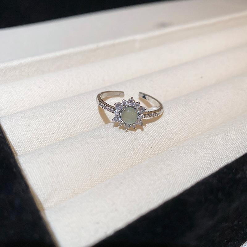 Prsten na otevírání sáčků se cukrem, pozlacený skutečným zlatem, osazený diamanty, Lehký, Vysoce luxusní, High-end, Prsten na ukazováček, Univerzální šperk pro dojíždění
