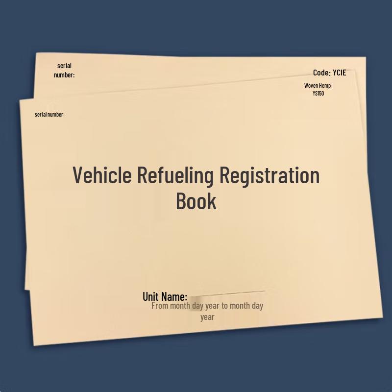 Vehicle Fuel Log Book