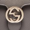 Gucci GG Interlocking Mini Crossbody Bag Grey Leather Gold Hardware Daily Use 510304-CAO0G-1226