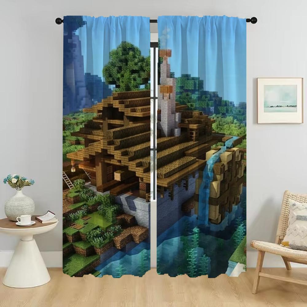 

Шторы для гостиной Шторы для комнаты 2 панели Шторы для дома Шторы для интерьера Разделение Хэллоуин Украшение Ребенок W86xH183cmx2pcs-CL