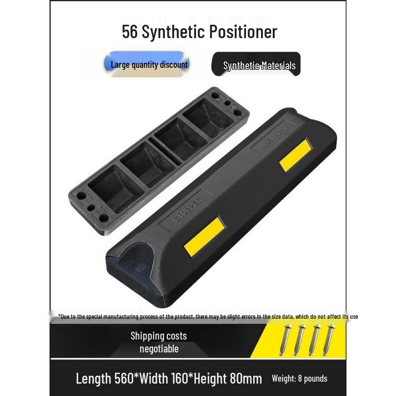 Rubber-Plastic Double Wheel Stopper Parking Device