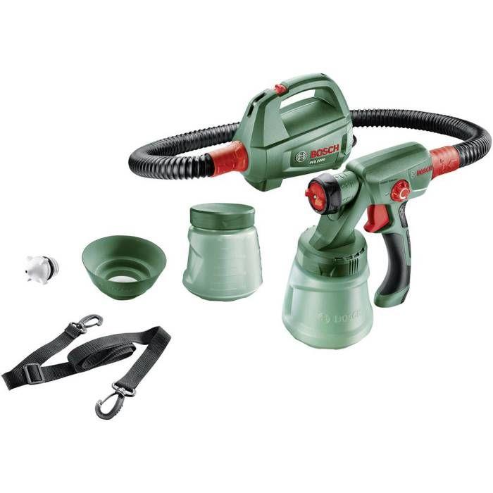 Paint Gun - BOSCH - PFS 2000 - 440W - Fast and Even Application - Raised Surfaces