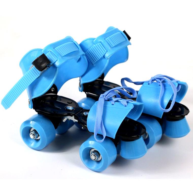 Children's Double Row Four-Wheel Roller and Ice Skates with Iron Blades – Hot Selling Cross-Border Gift