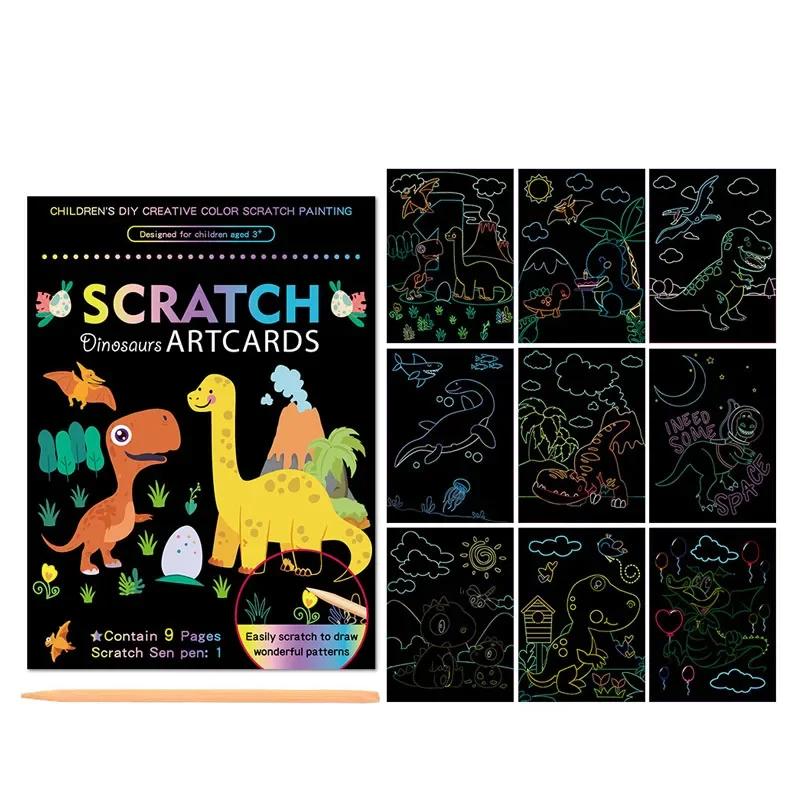 First-Class Rainbow High-Standard Color First-Class Scratch Premium-Quality Art Top-Grade Painting Premium-Quality Paper High-Standard Card