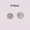 100pcs/Lot 9mm 8 Petals Tibetan Antique  Flower Loose Sparer Apart End Bead Caps For DIY Jewelry Making Earrings Wholesale