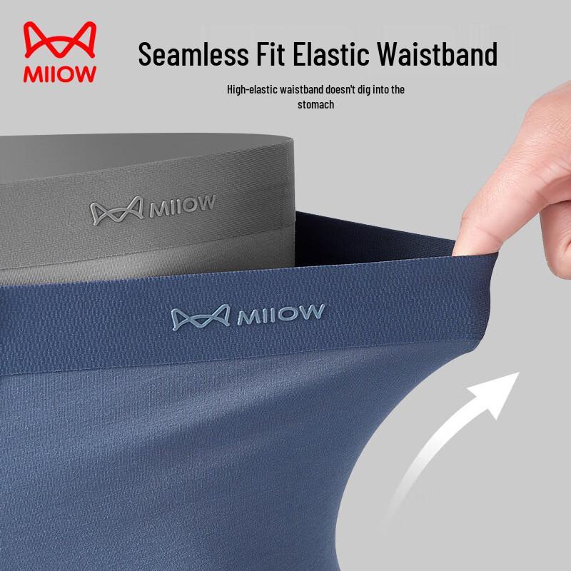 MaoRen Men's Premium Modal Antibacterial Boxer Briefs 3-Pack