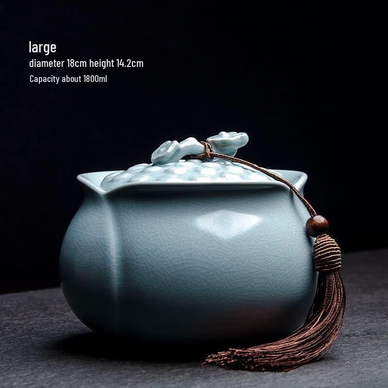 Ru Kiln Ceramic Tea Caddy