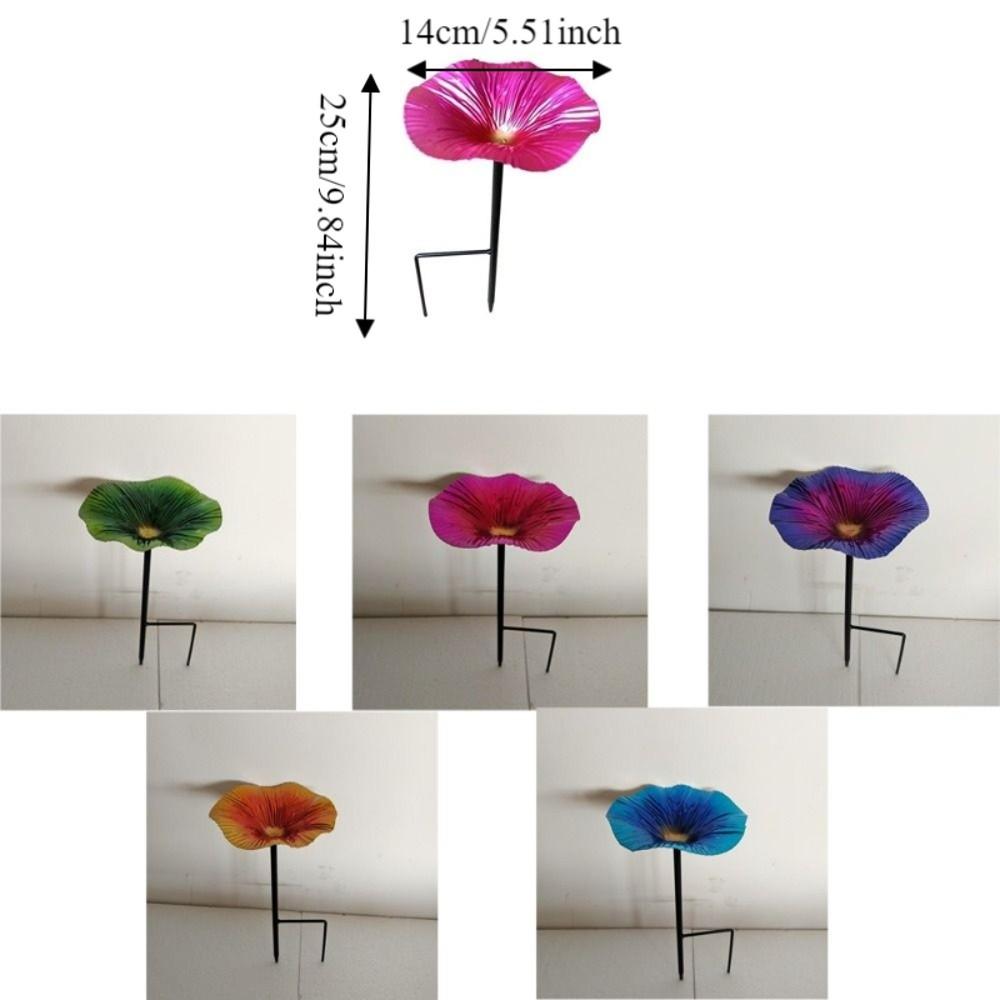 Detachable Standing Bird Basin Flower Shaped Bird Watering Station Hummingbird Feeder  Garden Decor