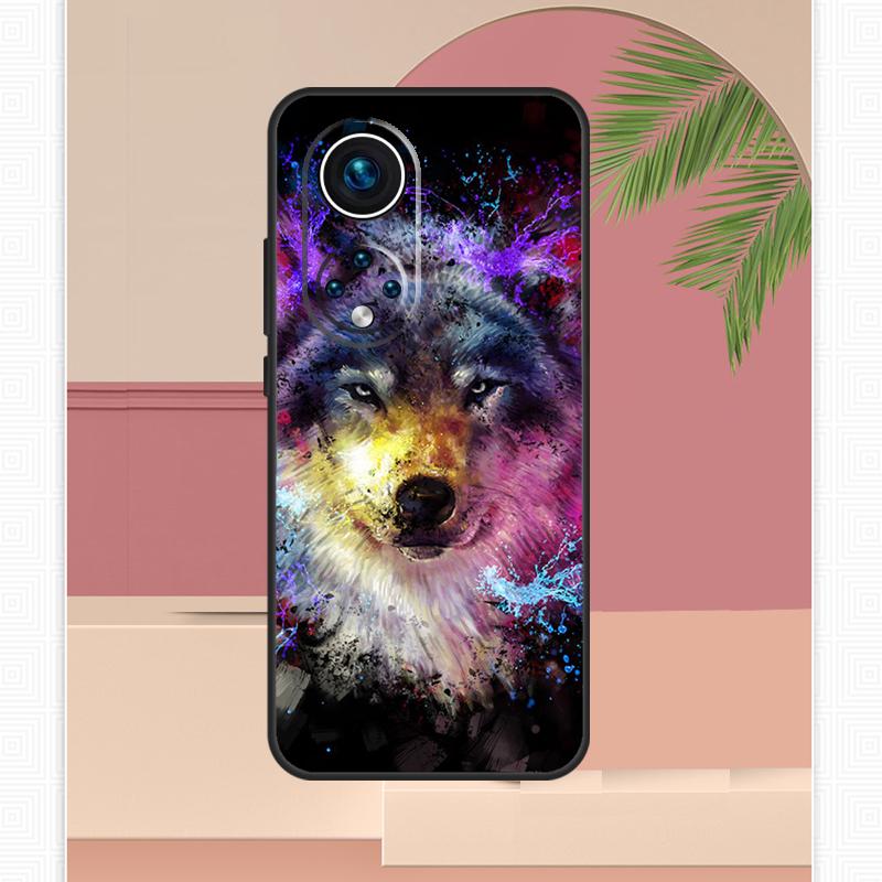 Wolf Heult Kunst Hülle Für Honor Magic 7 Lite 5 6 8 Pro Honor 400 200 X9c X9b X9a X8b X8a X8c 50 70 90 Abdeckung