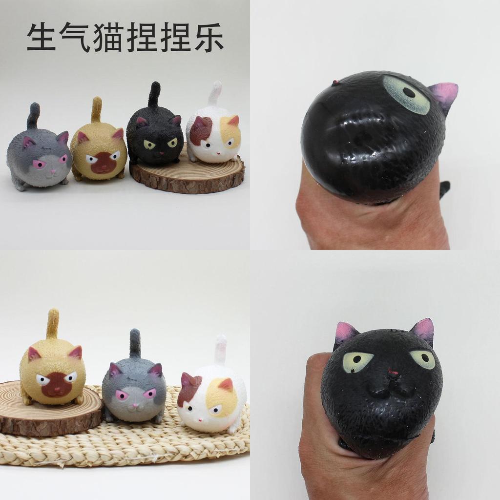 Angry Cat Squeeze Toy Stress Relief Toy For Children And Adults