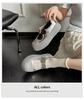 Fashion Versatile Silver Platform Big Head Shoes Women's 2025 New Spring and Summer Light Mouth Mary Jane Shoes Heightening Low-top Board Shoes