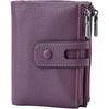 Damen Leder Dreifach-Portemonnaie RFID-Blockierung Doppelreißverschluss Münzfach Multi-Kartenhalter Große Kapazität Kurzes Portemonnaie Bifold Clutch Tasche Geschenk für Männer