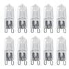 G9 40 Watt, 10 Pezzi G9 Base Lampadina Alogena Lampadina a Sostituzione Casa Bianco Caldo Luminoso Lampadina Alogena Halogene 120V 40W Illuminazione