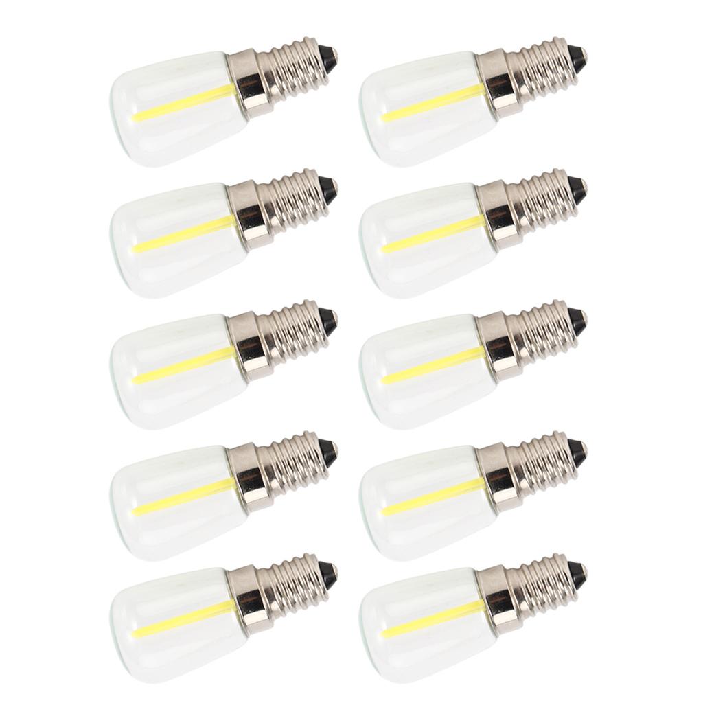 10Pcs E14 Long Filament Mini LED High Brightness Light Bulbs 1.5W AC230V