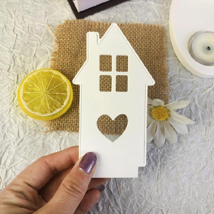 Silicone Mould House Candlestick Resins Molds Love House Candle Holder Mould