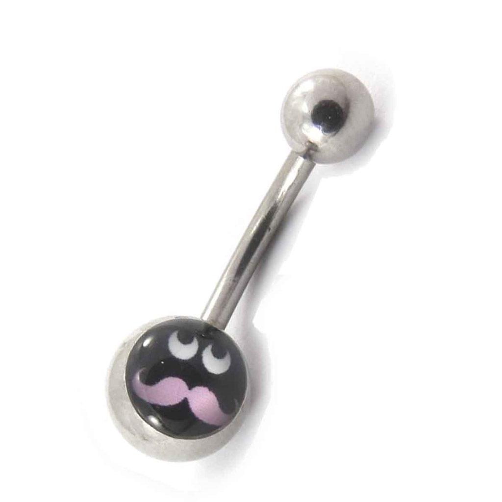 Les Trésors De Lily [J8940] - Body Piercing 'Wąsy' róża