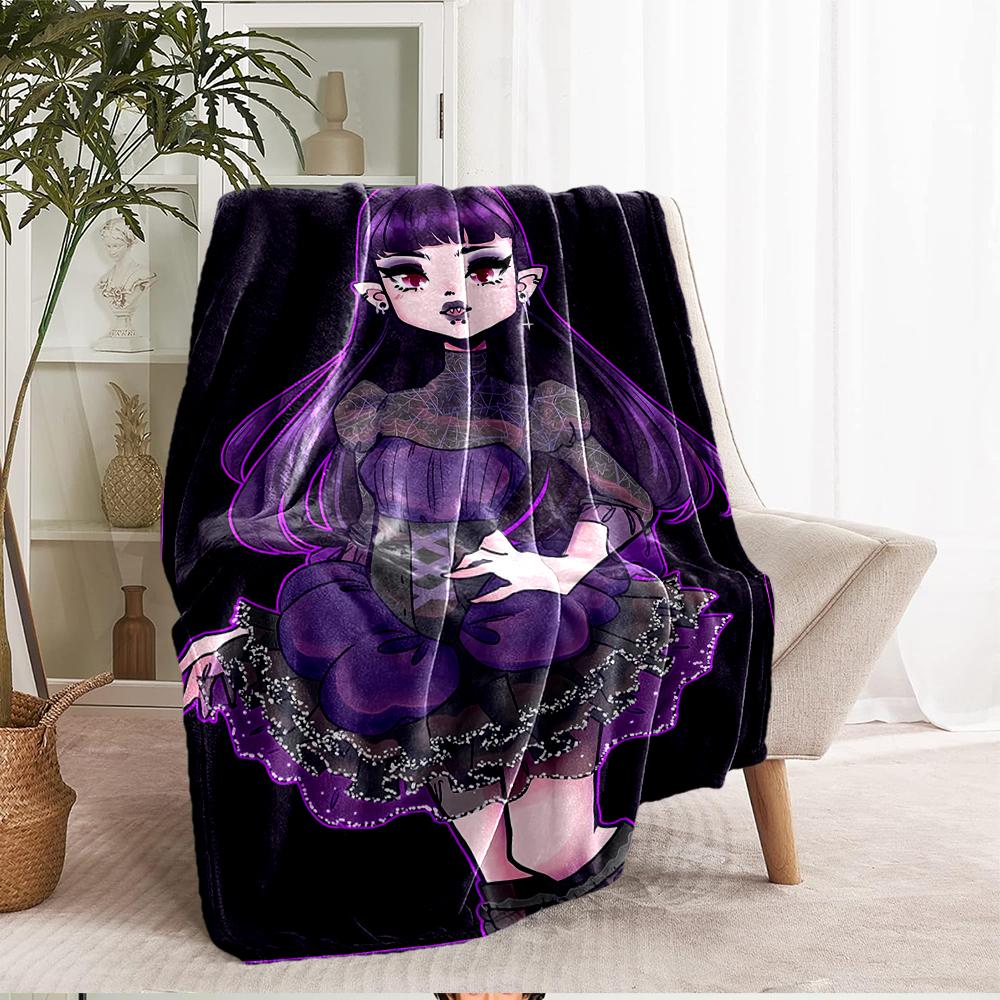 Monster High Theme Printed Blanket - Perfect for Couch, Bed, Travel & Outdoor Use | Machine Washable, Cozy & Durable.