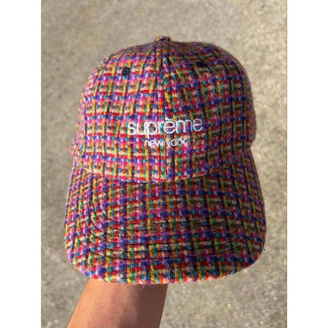 Used Supreme x Harris Tweed 6-Panel Red