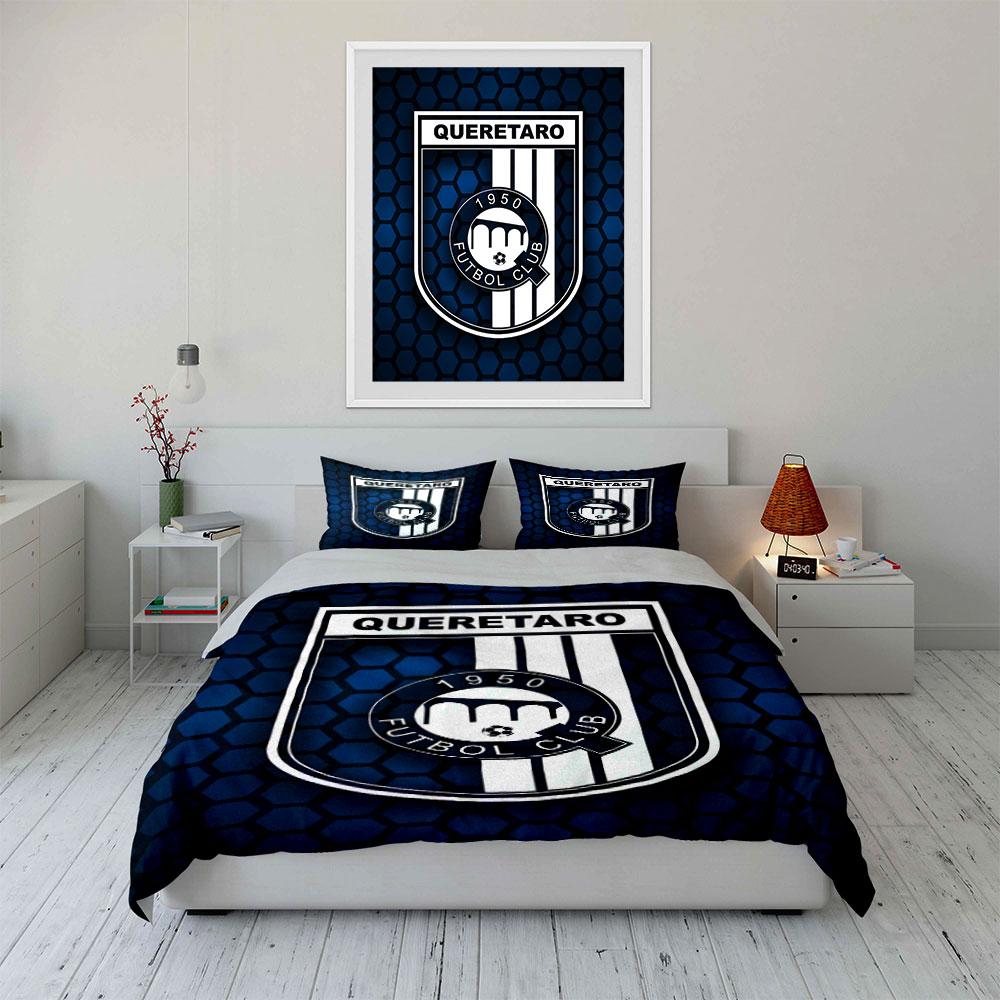 "Querétaro Soccer Club Bedding" Bedding Duvet Cover Set Duvet Cover Pillowcases (1 * Duvet Cover 2 * Pillowcases, Without Duvet Insert)