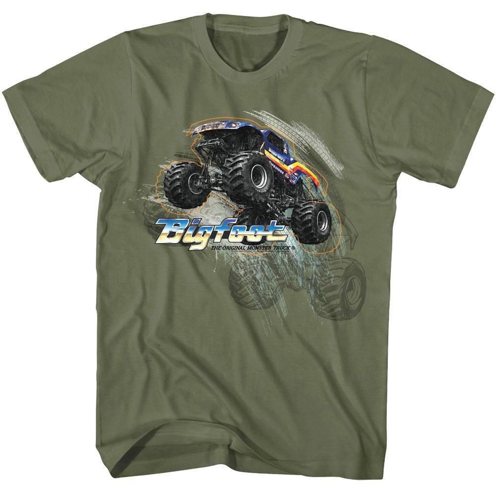 Bigfoot Monster Truck Jump Men T Shirt XXXL