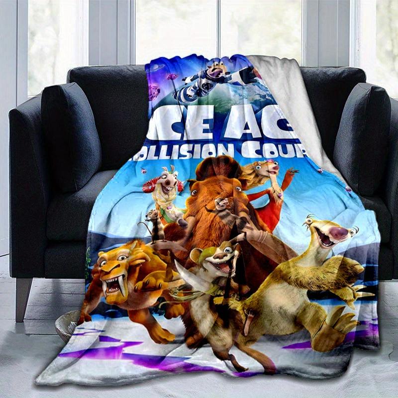 1pc, Cozy Ice Age: Collision Course Home Decor Blanket Perfect Gift for Bedroom, Living Room, Travel, Camping, Car