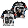Jujutsu Kaisen Gojo Satoru 97 Maglietta Uomo Anime Manica Corta Scollo a V Bianco Nero Grafica Chibi per Fan Streetwear Casual